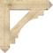 Ekena Millwork Merced Arts and Crafts Rough Sawn Bracket w/ Offset Brace, Douglas Fir, 8"W x 34"D x 34"H BKT0806X34X34MRC03RDF - alternate 2